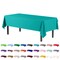 Exquisite 12-Pack Premium Plastic Tablecloth 54in. x 108in. Rectangle Plastic Table Cover